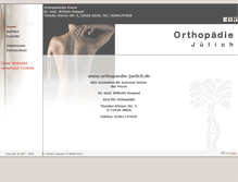 Tablet Screenshot of orthopaedie-juelich.de